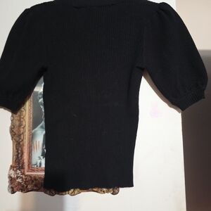 Chic Black Women's Crew Neck Top